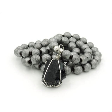Hematite Bead & Black Tourmaline REPEL NEGATIVITY Necklace